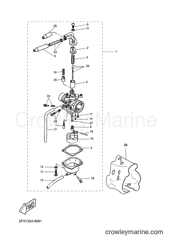 2003 Scooter CW50L - CW50L (5YA1) [030] - CARBURETOR