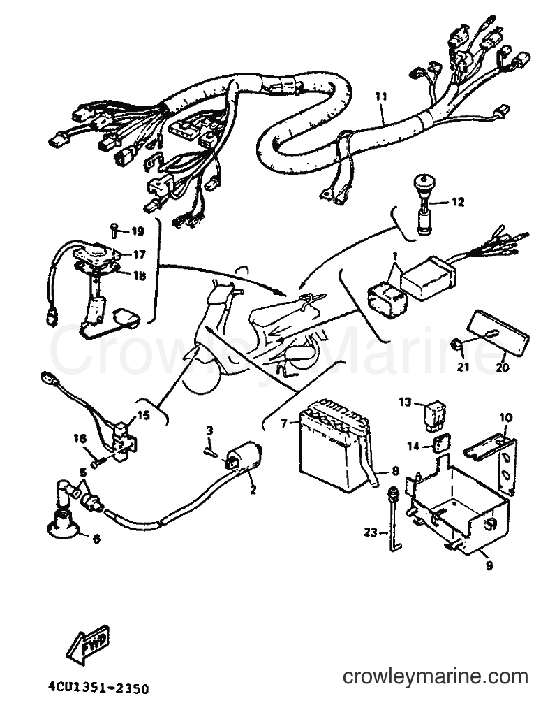 1993 Scooter YE50 - YE50 (4FW2) [999] - ELECTRICAL 2