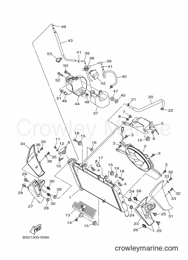 Yamaha Motors MTN850-A (BS2F) [010] - RADIATOR & HOSE