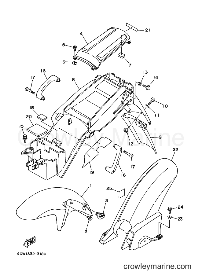 2000 Dirt Bike TDR125 - TDR125 (5AN8) [030] - FENDER