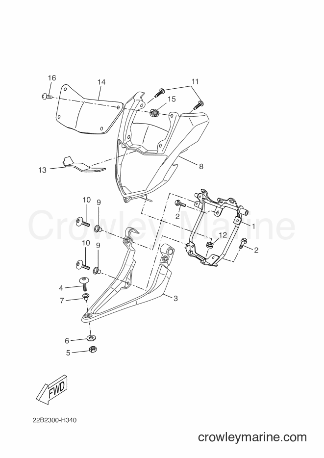 2013 Dirt Bike WR125X - WR125X (22B8) [080] - COWLING 1