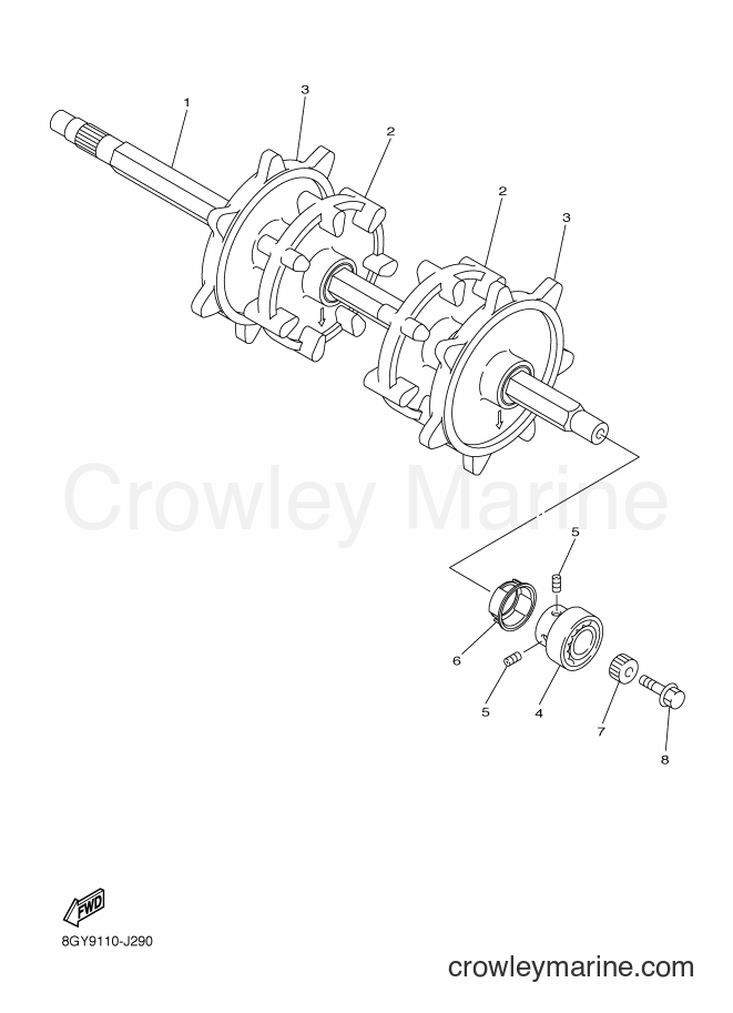 2010 Snowmobile RX10MS - RX10MS (8GYA) [030] - TRACK DRIVE 1