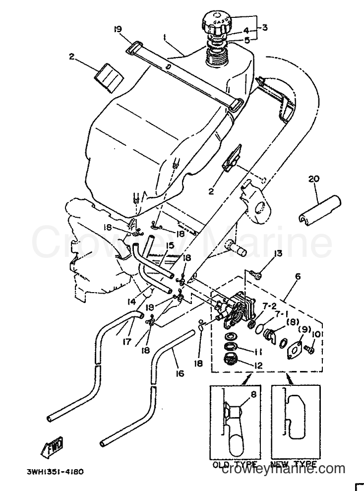 1990 Scooter LB50-2AM - LB50-2AM (3WH1) [999] - FUEL TANK