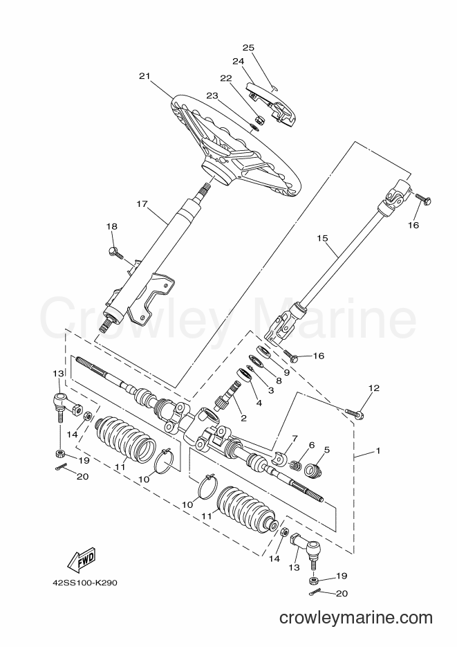 Yamaha Motors YXR700F (42SR) [010] - STEERING