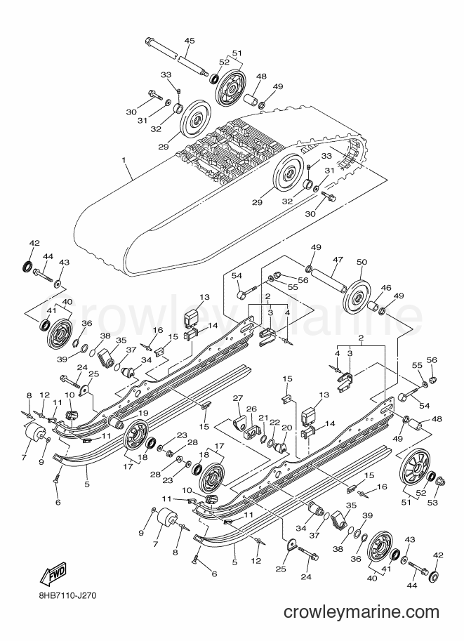 2010 Snowmobile RFX10RS - RFX10RS (8HB8) [010] - TRACK SUSPENSION 1
