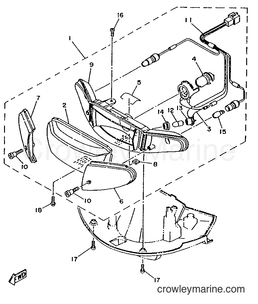 Yamaha Motors YA50F (4SN1) [999] - HEADLIGHT