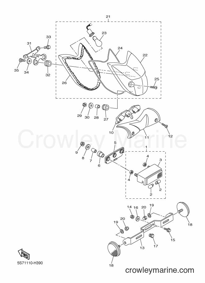 Yamaha Motors XVS950A (49B6) [010] - TAILLIGHT
