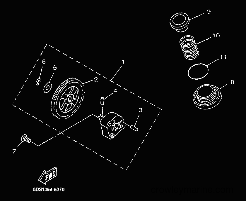 2000 Scooter YP125E - YP125E (5DSC) [010] - OIL PUMP