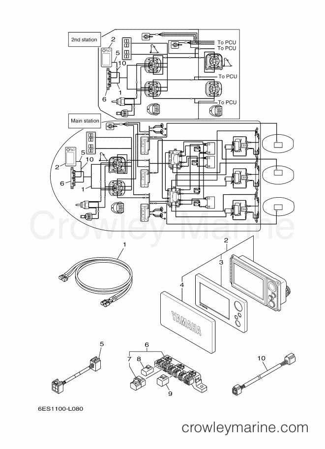 Yamaha Motors JOYSTICK (TRIPLE-1F) (6ES1) [030] - MULTI DISPLAY (TRIPLE)