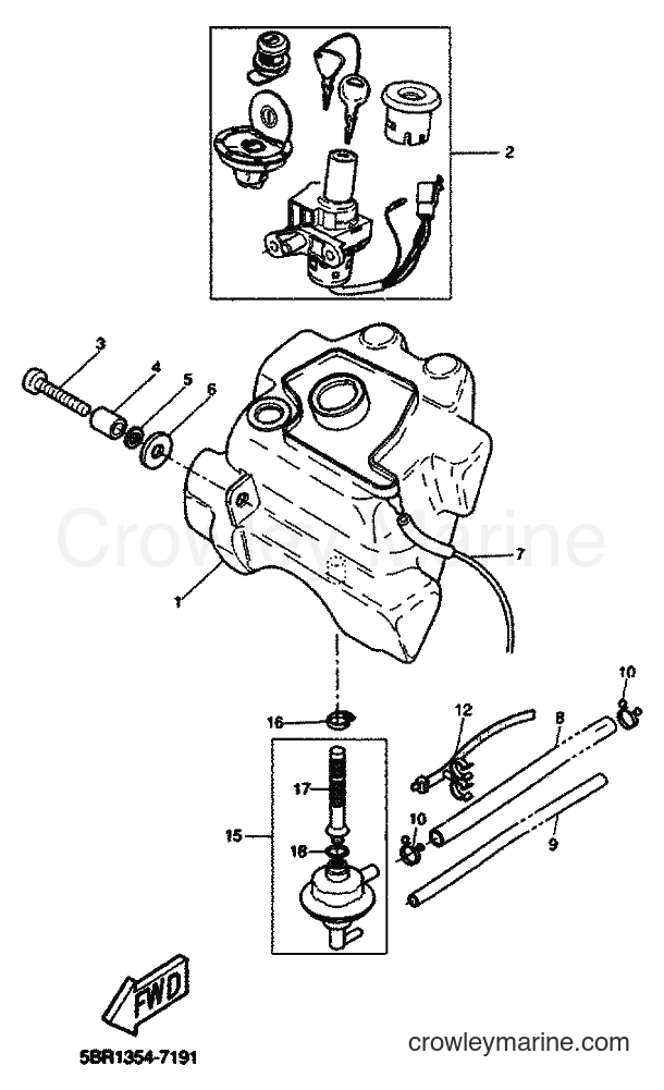 1998 Scooter YQ50 - YQ50 (5DP2) [999] - FUEL TANK