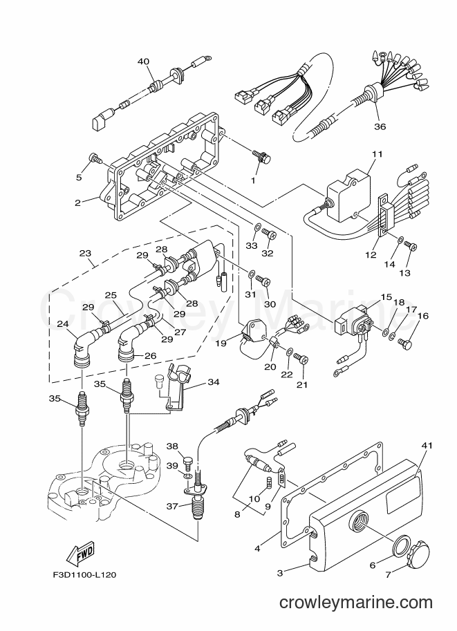 Yamaha Motors VX700 (F3D3) [010] - ELECTRICAL 1