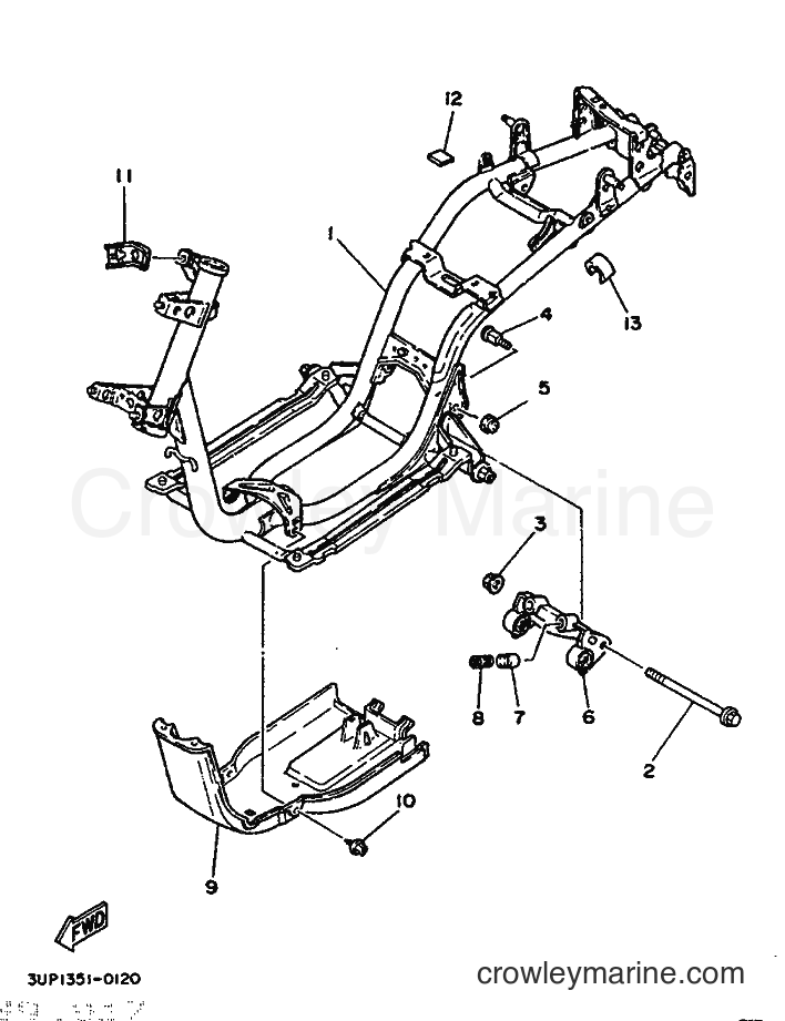 1990 Scooter CH80 - CH80 (3WU1) [999] - FRAME