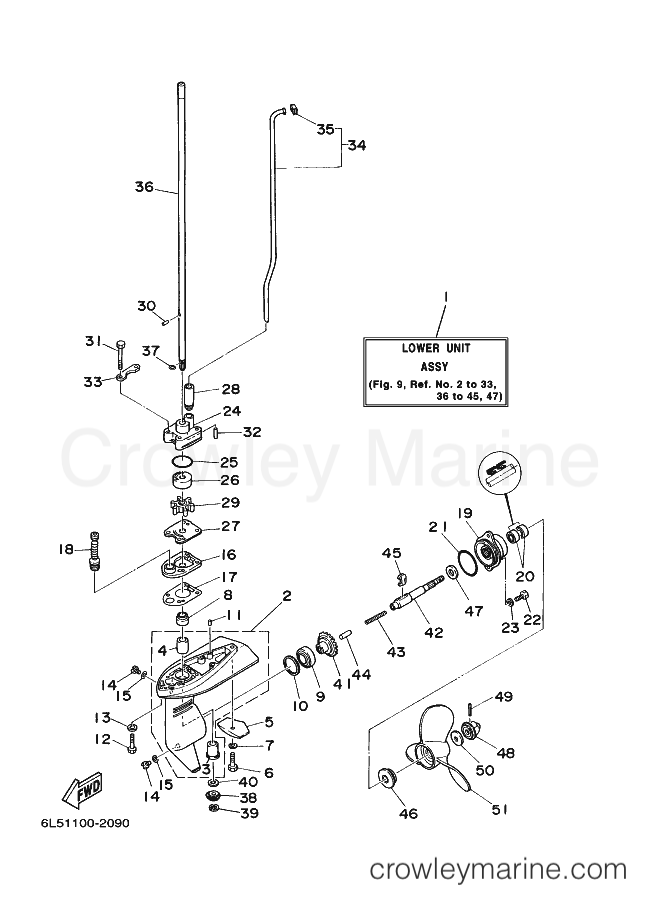 Yamaha Motors 3MSHA (6L51) [080] - LOWER CASING & DRIVE