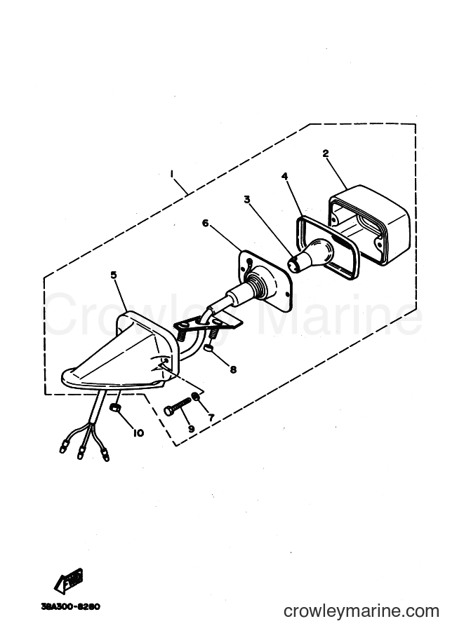 1991 Dirt Bike TY250R - TY250R (4AJ2) [999] - TAILLIGHT