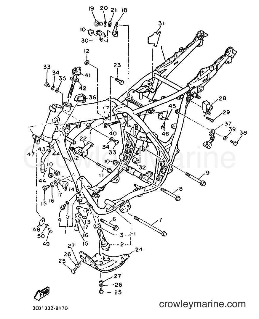 Yamaha Motors SR500 (3EB1) [999] - FRAME