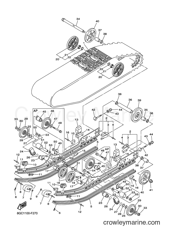 Yamaha Motors RT50FX (8GN2) [010] - TRACK SUSPENSION 1