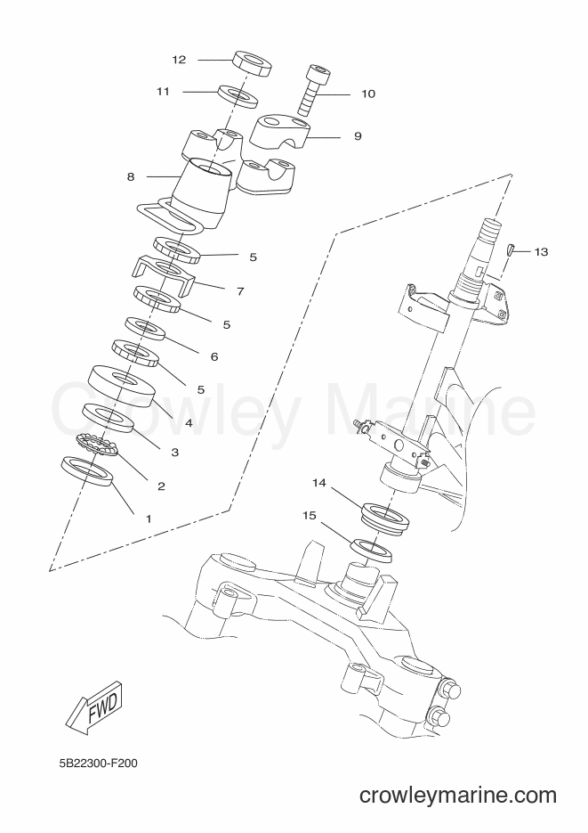 Yamaha Motors VP250 (5B21) [070] - STEERING