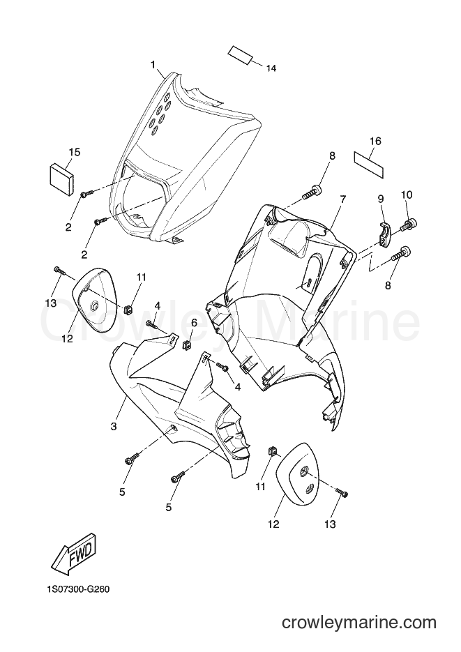 Yamaha Motors EW50N (1S07) [010] - LEG SHIELD