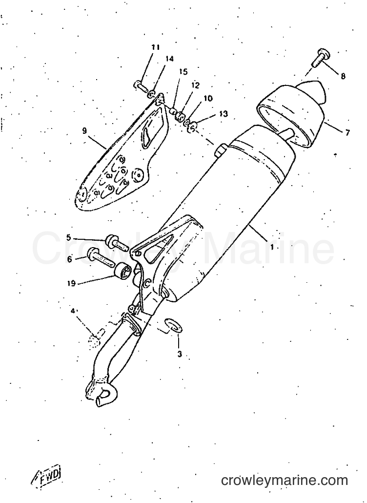 1997 Scooter CW50RSP - CW50RSP (4UR7) [999] - EXHAUST