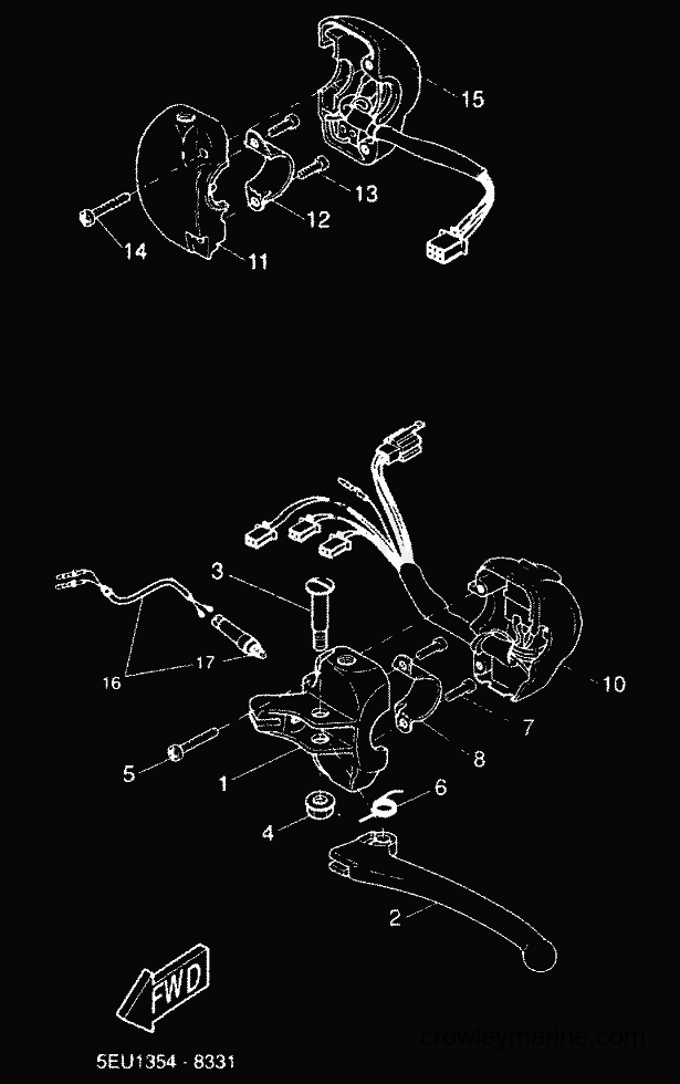 2000 Scooter YH50 - YH50 (5FV3) [010] - HANDLE SWITCH & LEVER