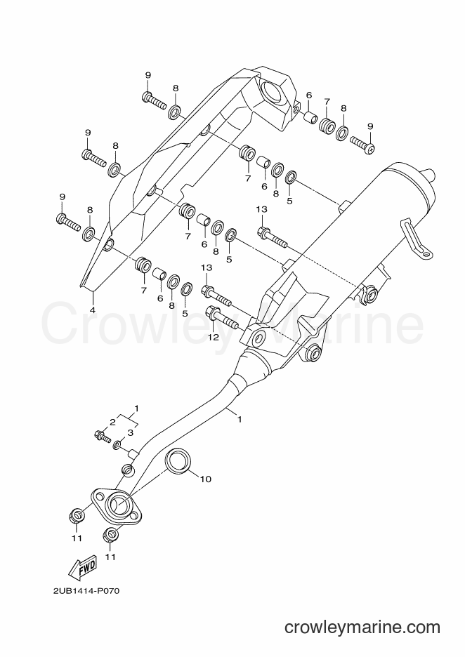 2017 Scooter YW125 - YW125 (BC94) [010] - EXHAUST