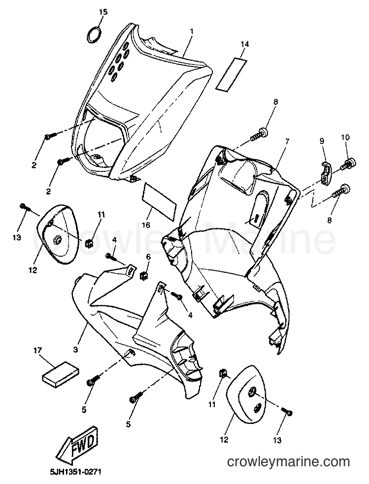 2001 Scooter EW50 - EW50 (5LH3) [030] - LEG SHIELD
