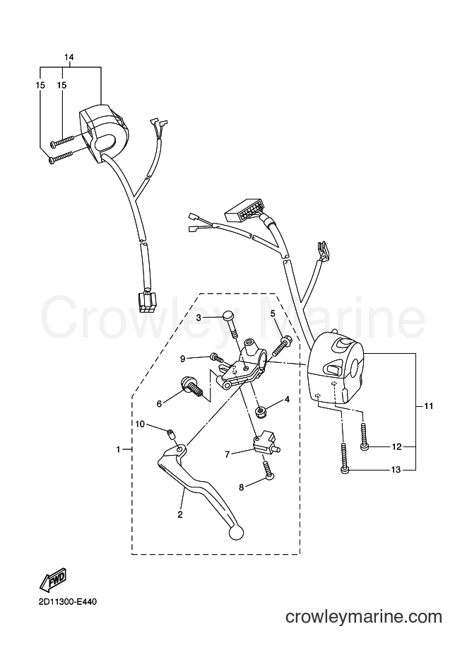 2010 Street Bike FZ1-NA - FZ1-NA (22C9) [050] - HANDLE SWITCH & LEVER