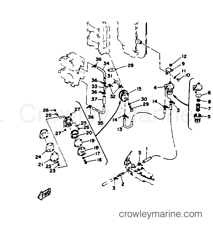 Yamaha Motors 115TLRQ - FUEL SYSTEM