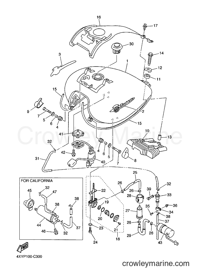 2004 Cruiser XVZ13TFS - XVZ13TFS (4XYS) [010] - FUEL TANK