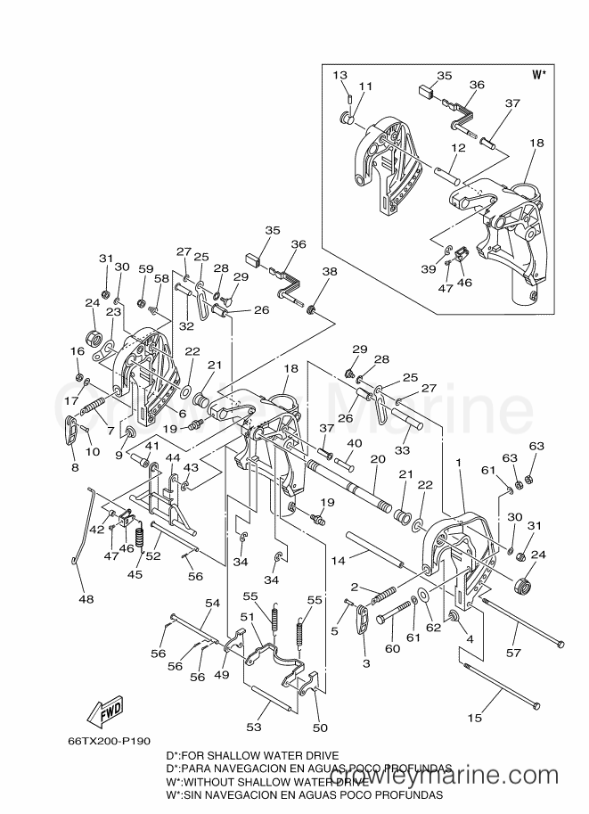 Yamaha Motors E40XMHS (6GK3) [150] - BRACKET 1