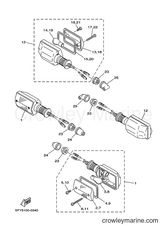 2000 Dirt Bike TW200E - TW200E (5FY7) [010] - FLASHER LIGHT 2