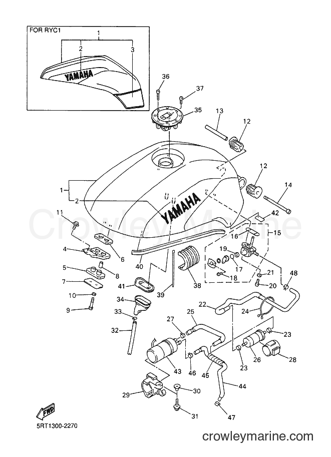 Yamaha Motors FZS600 (5RT1) [020] - FUEL TANK