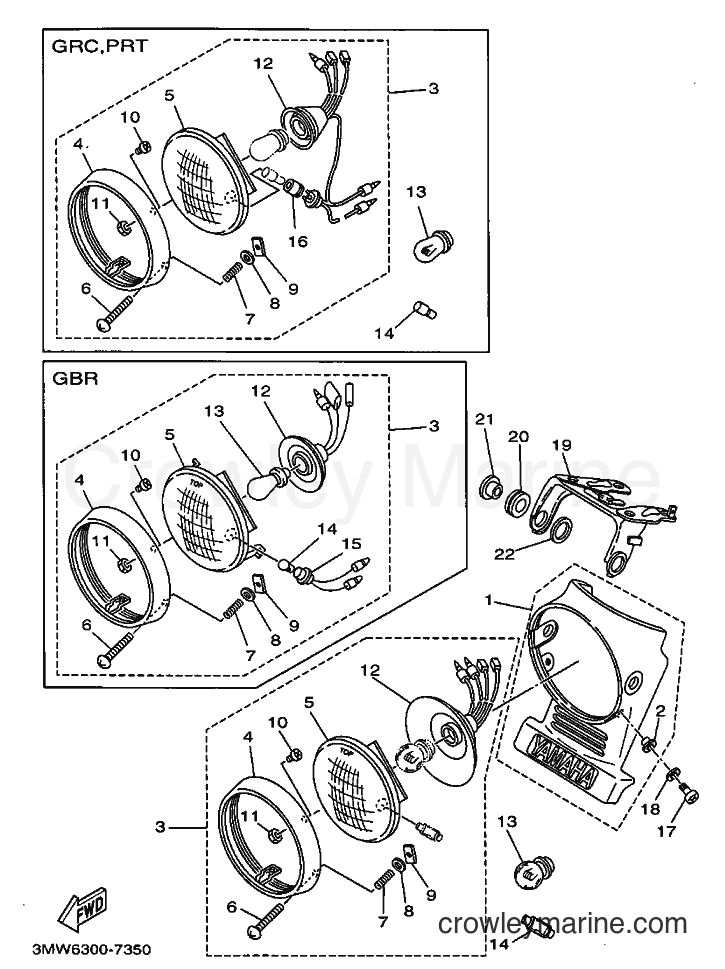 1997 Street Bike SR125 - SR125 (3MW6) [030] - HEADLIGHT