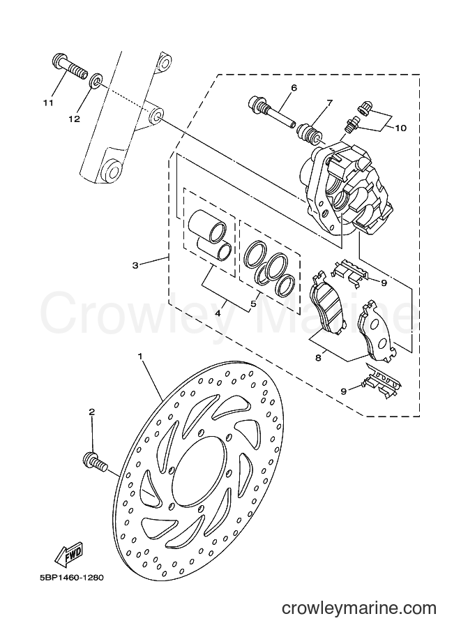 2004 Street Bike SX-4 - SX-4 (5BP2) [010] - FRONT BRAKE CALIPER