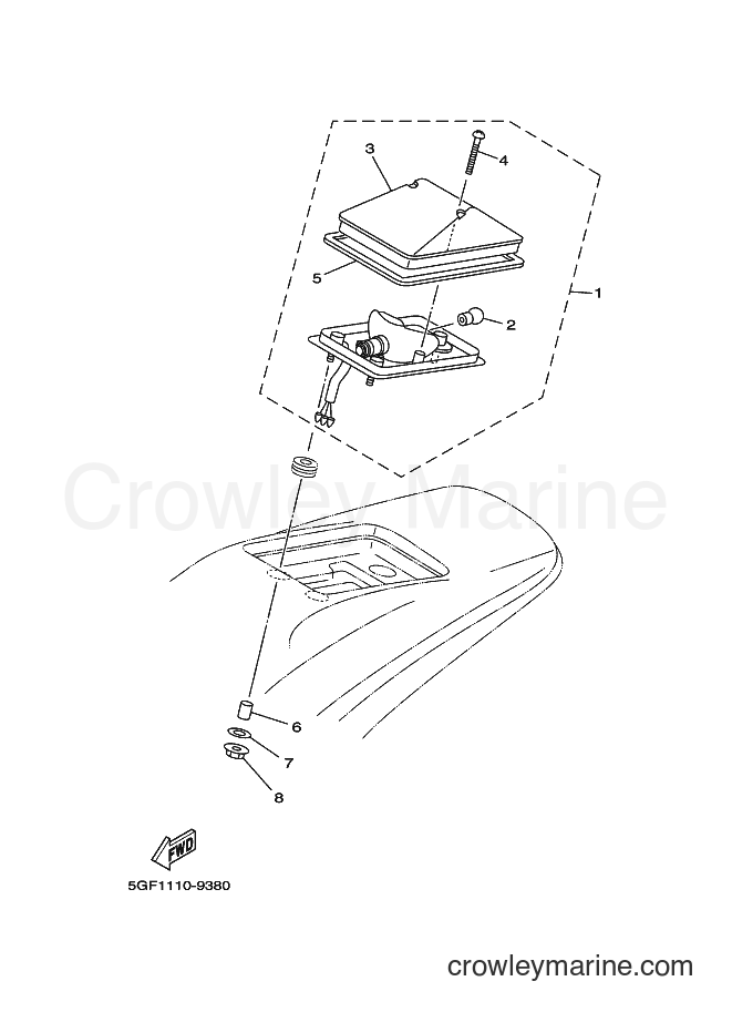2000 Dirt Bike TT-R250 - TT-R250 (5GF6) [010] - TAILLIGHT