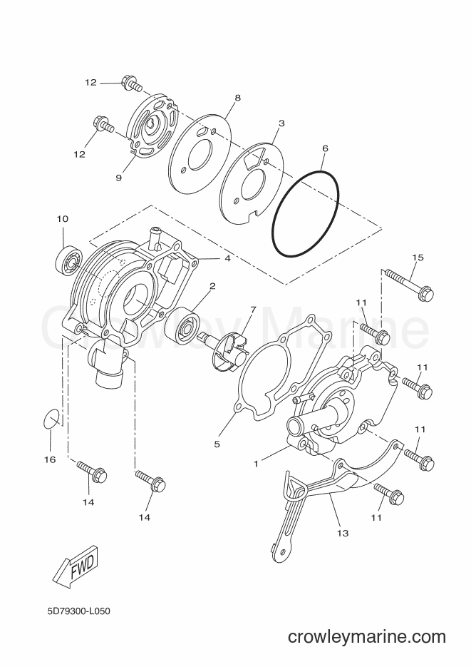 2016 Sport Bike MT125 - MT125 (BR31) [080] - WATER PUMP