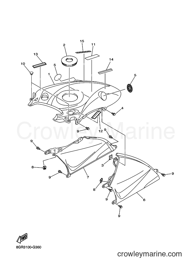 2008 Snowmobile RPZ50MP - RPZ50MP (8GR4) [010] - INSTRUMENT PANEL