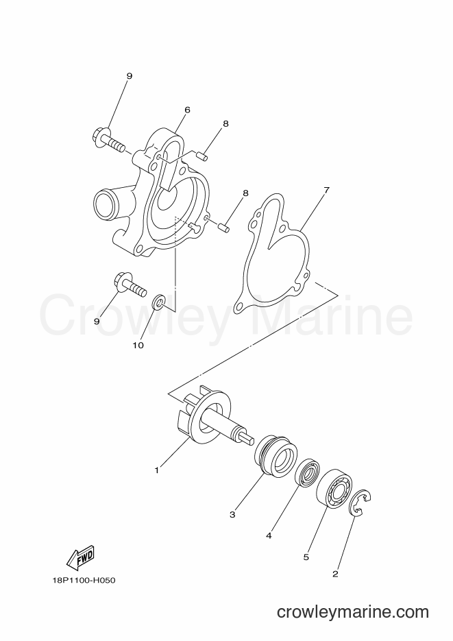2011 ATV YFZ450R - YFZ450R (18PF) [010] - WATER PUMP