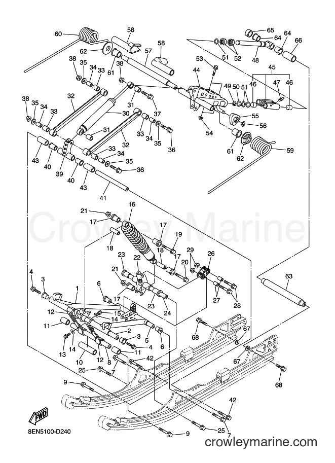 2005 Snowmobile SXV700 - SXV700 (8EN6) [010] - TRACK SUSPENSION 2