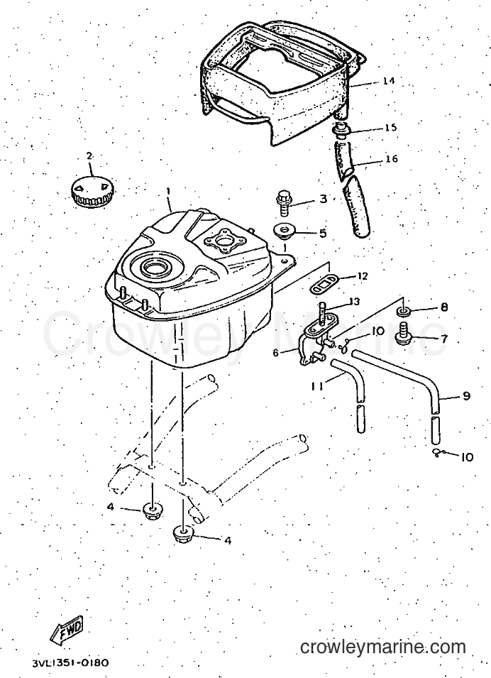 1997 Scooter CW50 - CW50 (4VVB) [999] - FUEL TANK