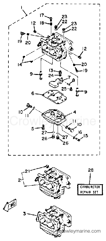 Yamaha Motors 200ETXK - CARBURETOR
