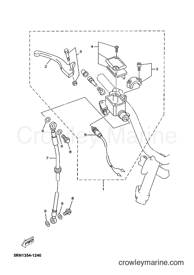 Yamaha Motors YN50M (5RNS) [010] - FRONT MASTER CYLINDER