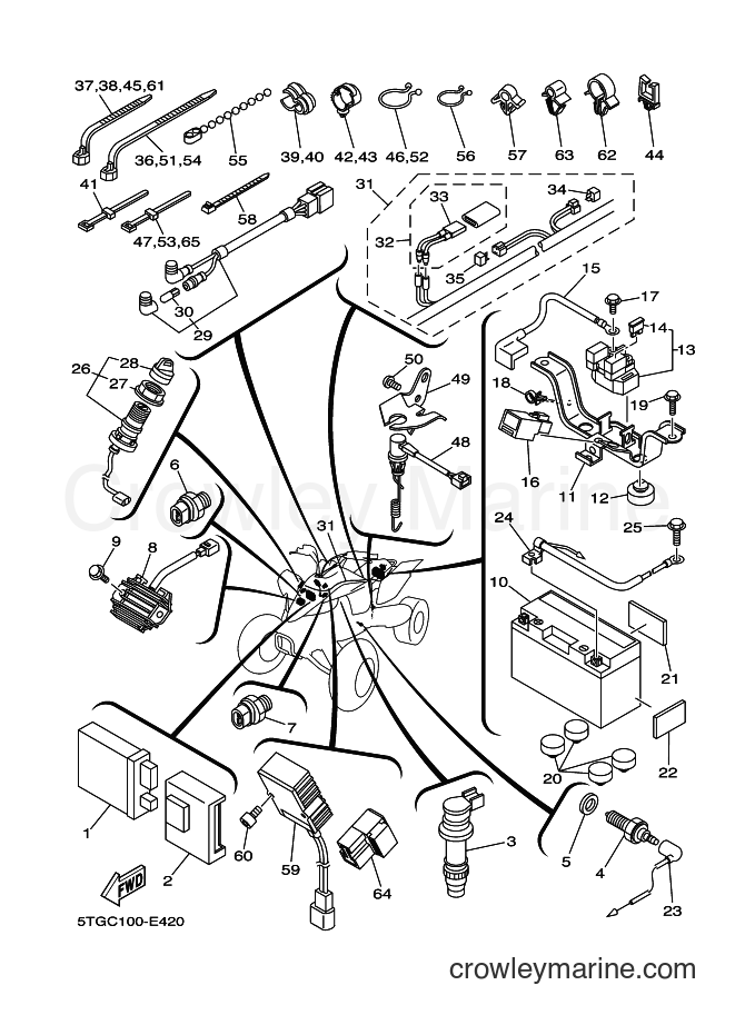 2006 ATV YFZ450 - YFZ450 (5TGF) [010] - ELECTRICAL 1