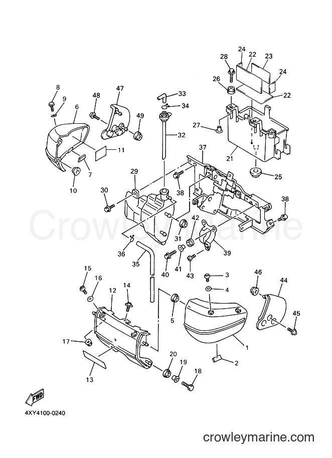 2000 Cruiser XVZ13TF - XVZ13TF (5JC2) [090] - SIDE COVER