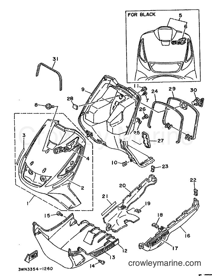 1991 Scooter CR50Z - CR50Z (3WN3) [999] - LEG SHIELD