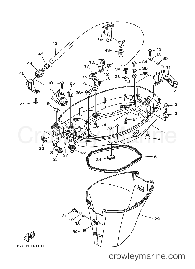 Yamaha Motors F30ERZ (69H1) [320] - BOTTOM COWLING