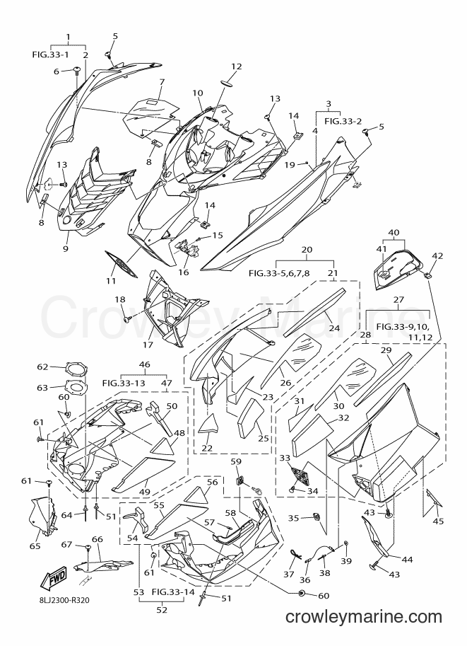 Yamaha Motors SRV10SP (8LN2) [010] - SHROUD