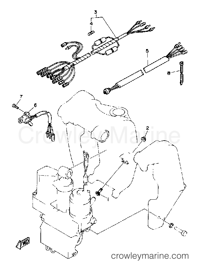 Yamaha Motors 115ETXDA - BRACKET 2