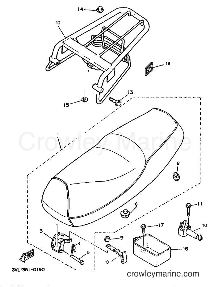 1990 Scooter CW50 - CW50 (3VL1) [999] - SEAT & CARRIER