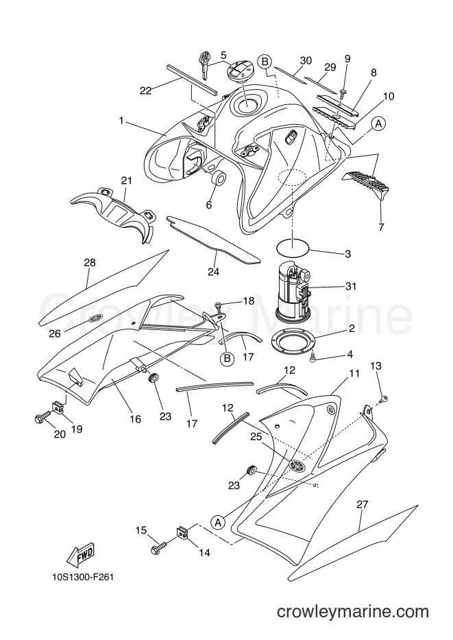 2011 Dirt Bike XT660X - XT660X (10S9) [020] - FUEL TANK